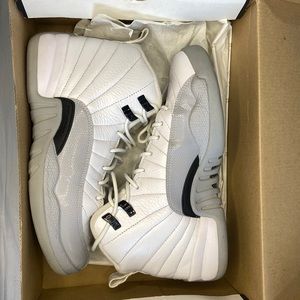 Air Jordan 12 Retro GG Wolf Grey and White.